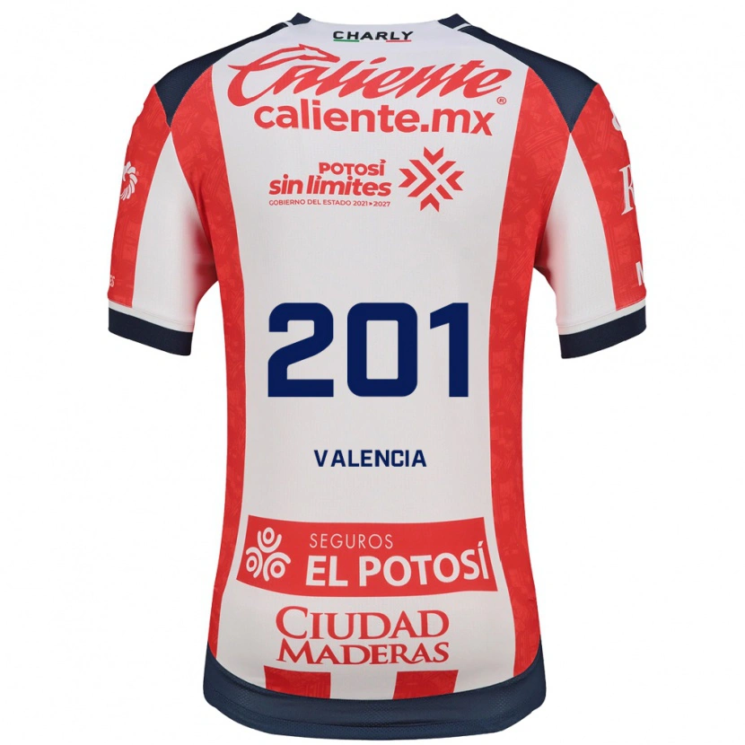 Danxen Dětské Cristian Valencia #201 Červená Bílá Černá Domů Hráčské Dresy 2026/27 Dres