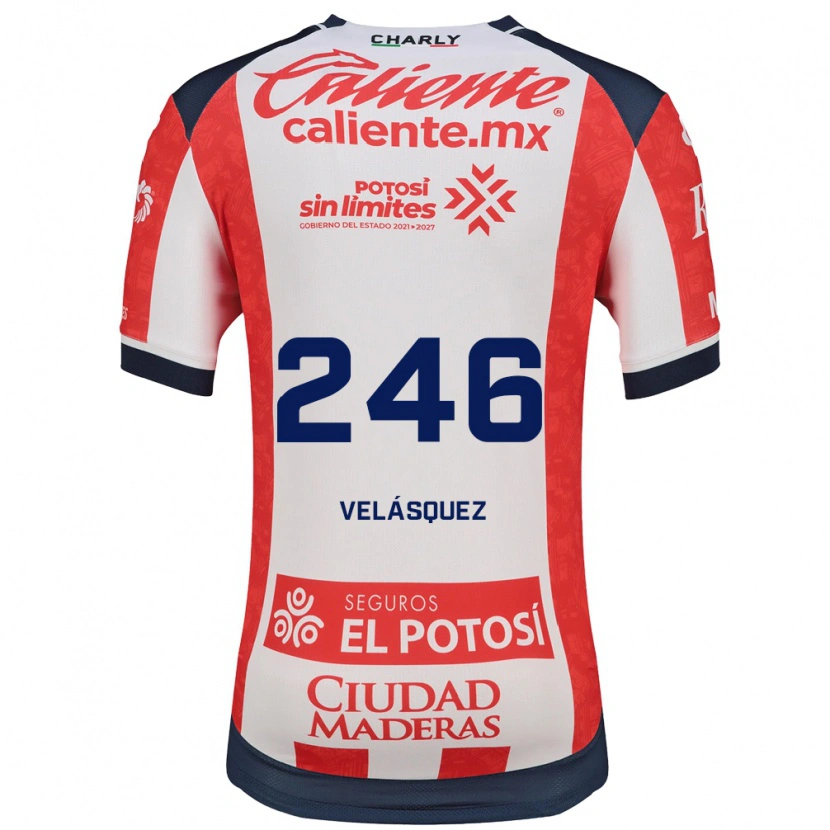Danxen Dětské Said Velásquez #246 Červená Bílá Černá Domů Hráčské Dresy 2026/27 Dres