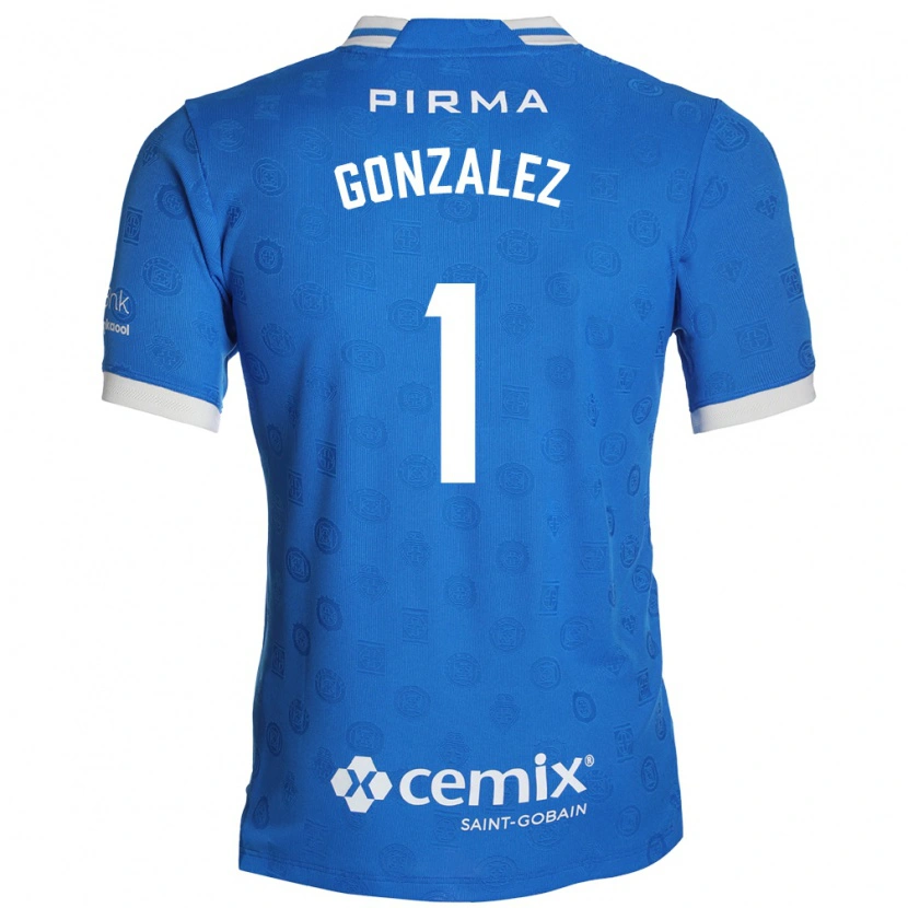 Danxen Dětské Itzayana Gonzalez #1 Modrá Bílá Červená Domů Hráčské Dresy 2026/27 Dres