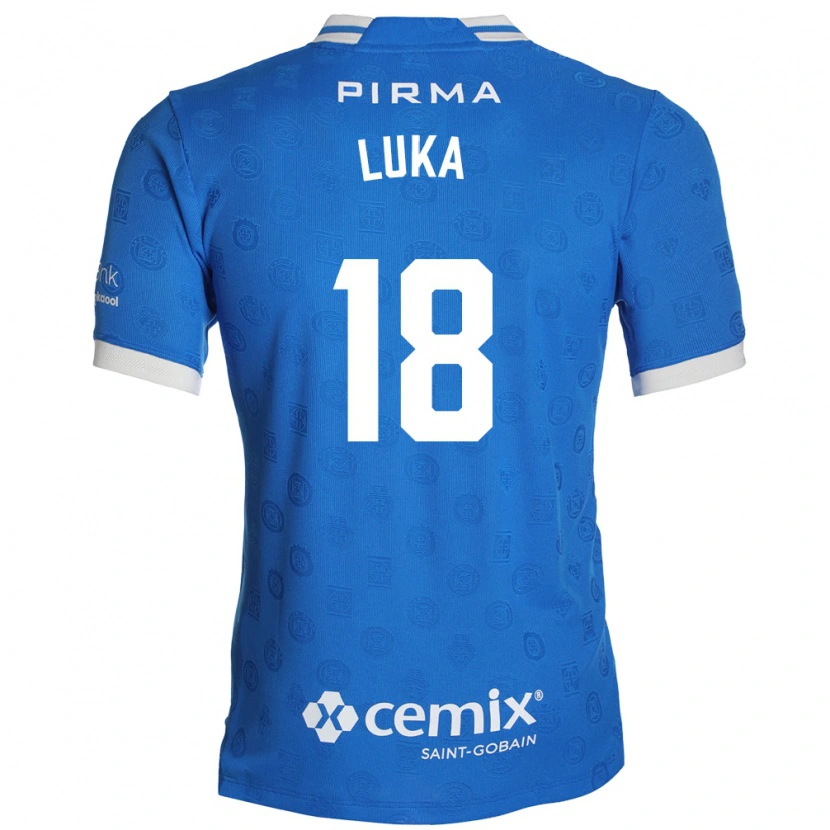 Danxen Dětské Luka Romero #18 Modrá Bílá Červená Domů Hráčské Dresy 2026/27 Dres