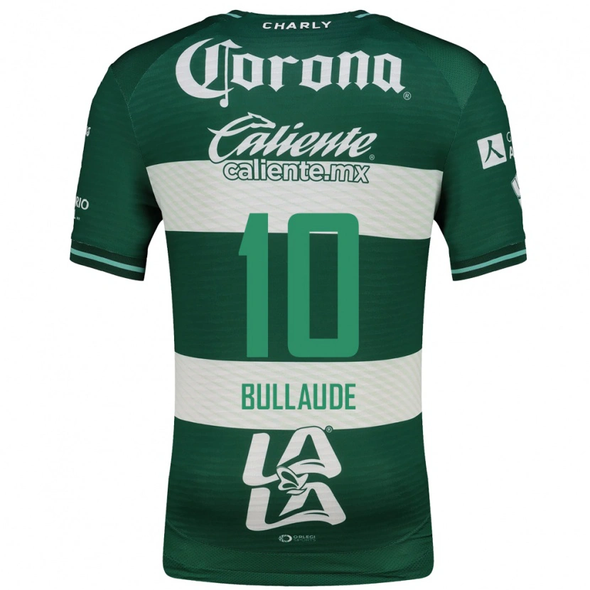 Danxen Dětské Ezequiel Bullaude #10 Zelená Bílá Domů Hráčské Dresy 2026/27 Dres