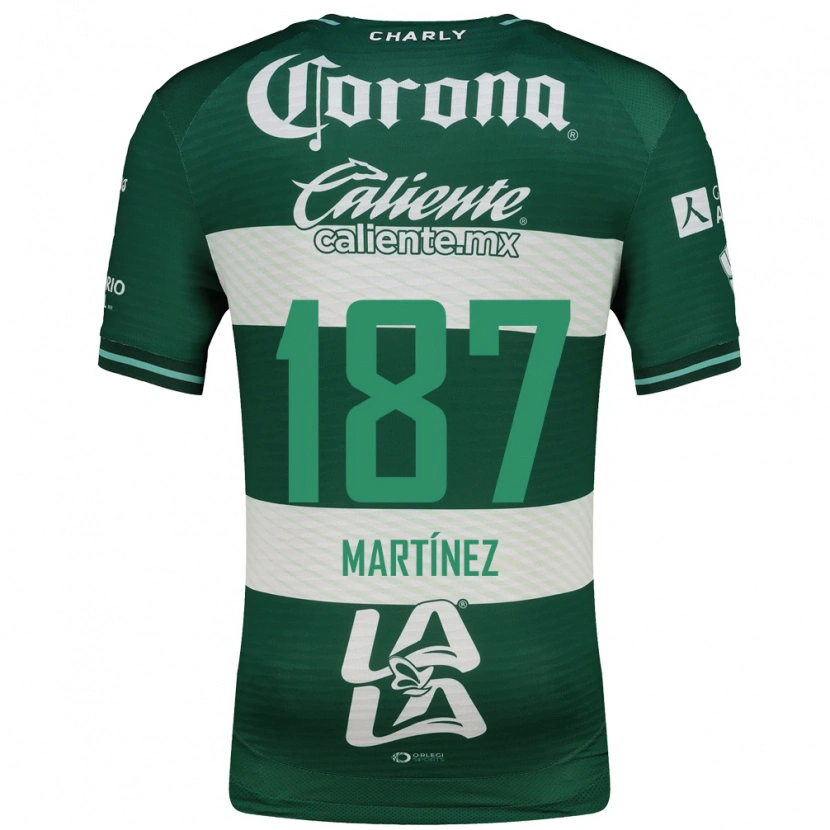 Danxen Dětské Thiago Martínez #187 Zelená Bílá Domů Hráčské Dresy 2026/27 Dres