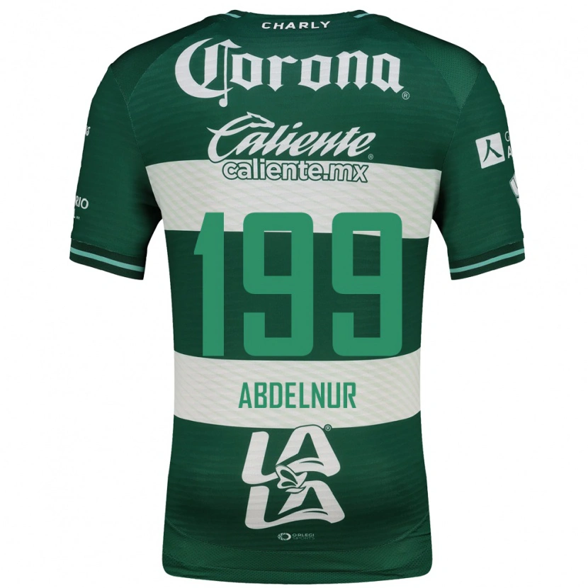 Danxen Dětské Tomás Abdelnur #199 Zelená Bílá Domů Hráčské Dresy 2026/27 Dres
