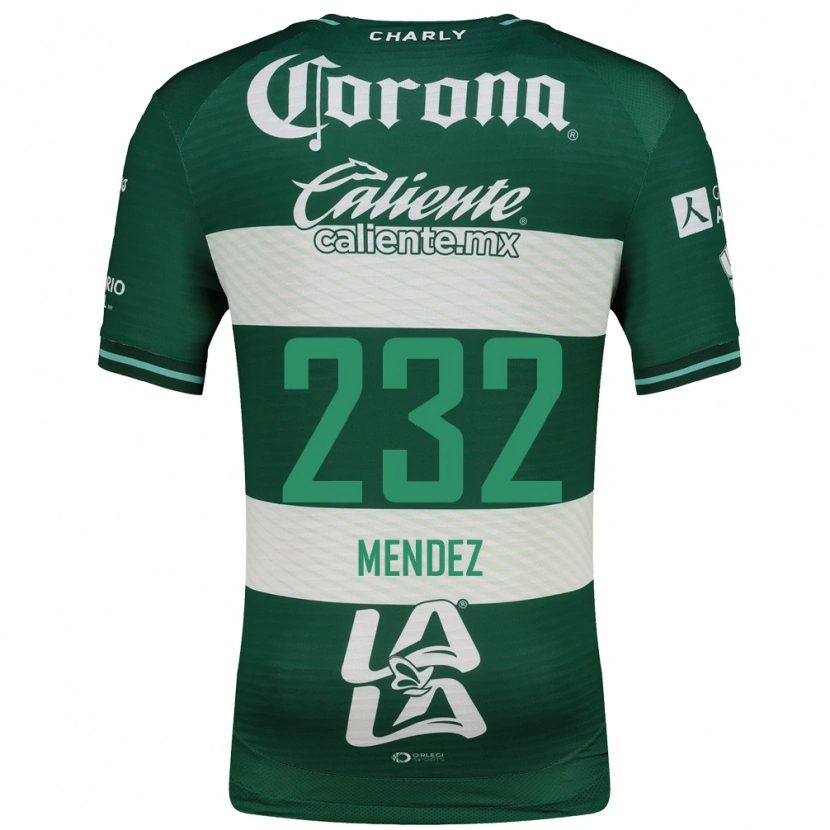 Danxen Dětské José Méndez #232 Zelená Bílá Domů Hráčské Dresy 2026/27 Dres