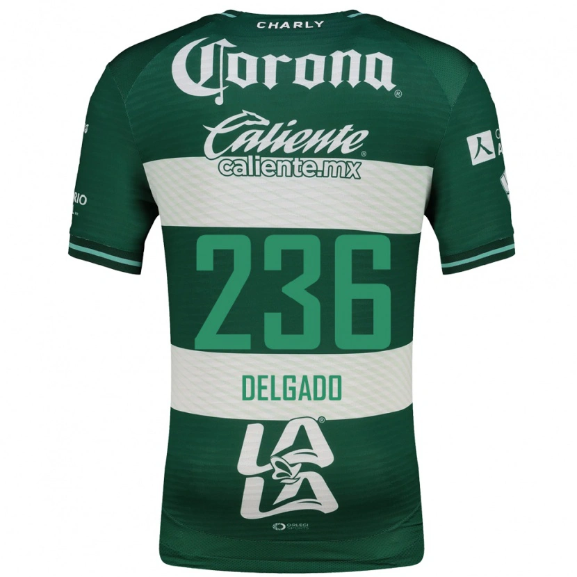 Danxen Dětské Ansel Delgado #236 Zelená Bílá Domů Hráčské Dresy 2026/27 Dres
