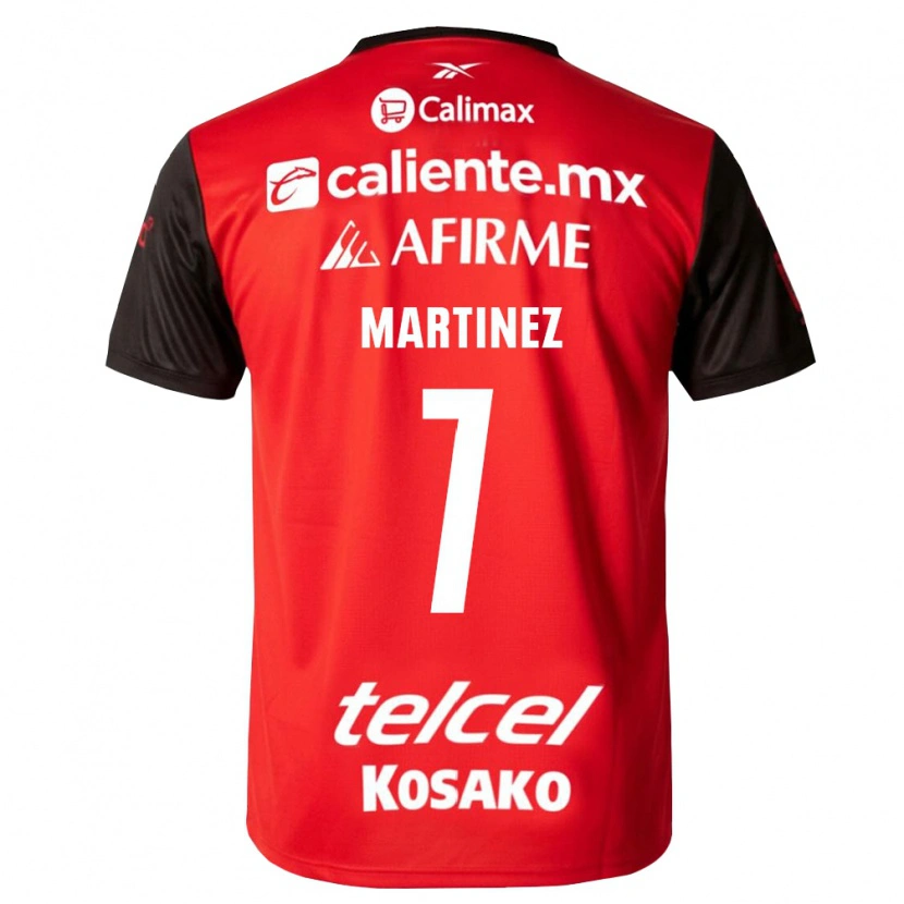 Danxen Dětské Alejandro Martínez #7 Černá Červená Domů Hráčské Dresy 2026/27 Dres