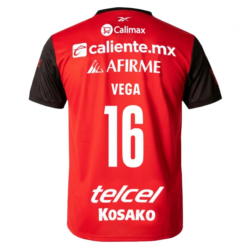 Danxen Dětské Alan Vega #16 Černá Červená Domů Hráčské Dresy 2026/27 Dres