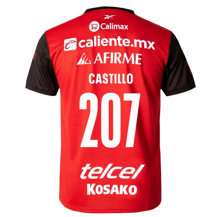 Danxen Dětské Alberto Castillo #207 Černá Červená Domů Hráčské Dresy 2026/27 Dres