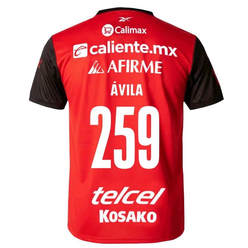Danxen Dětské Daniel Ávila #259 Černá Červená Domů Hráčské Dresy 2026/27 Dres