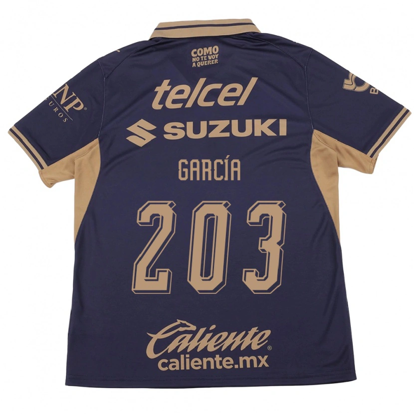 Danxen Dětské Stanley García #203 Fialová Hnědá Domů Hráčské Dresy 2026/27 Dres
