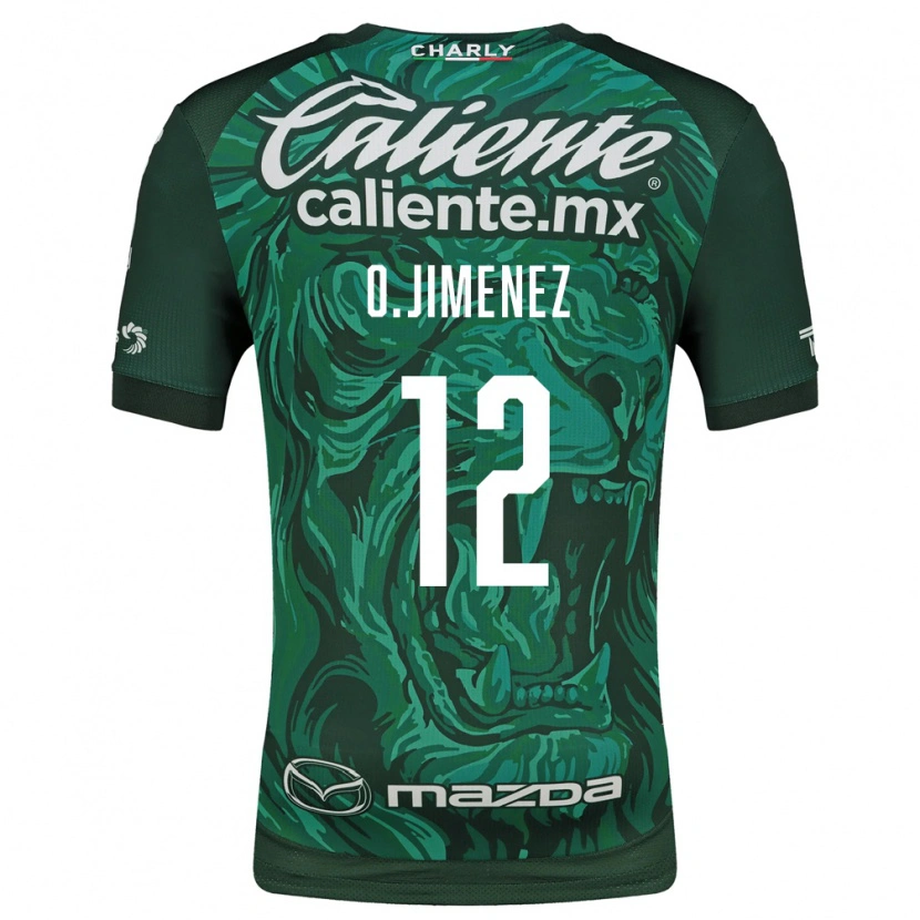 Danxen Dětské Oscar Jimenez #12 Zelená Černá Domů Hráčské Dresy 2026/27 Dres
