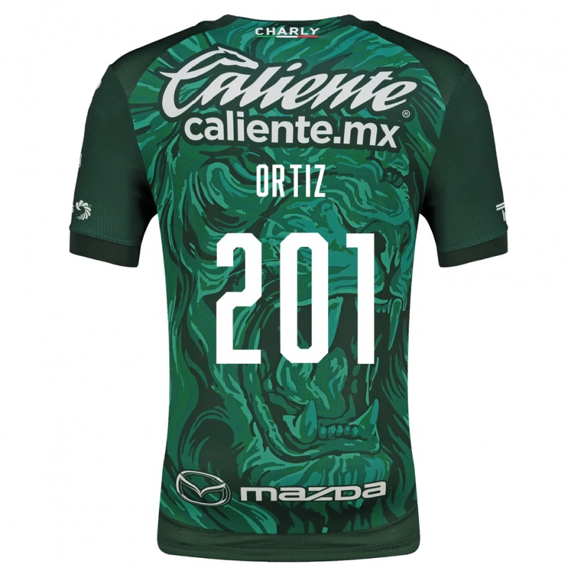 Danxen Dětské Youssef Ortiz #201 Zelená Černá Domů Hráčské Dresy 2026/27 Dres