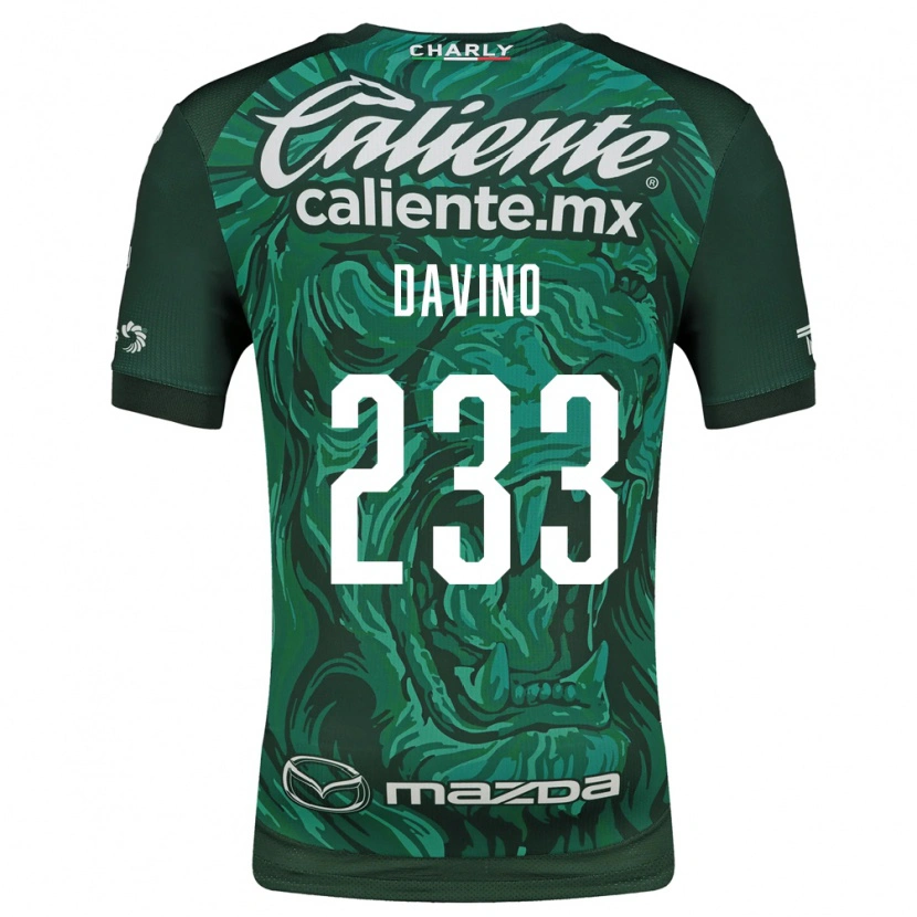 Danxen Dětské Gianfranco Davino #233 Zelená Černá Domů Hráčské Dresy 2026/27 Dres