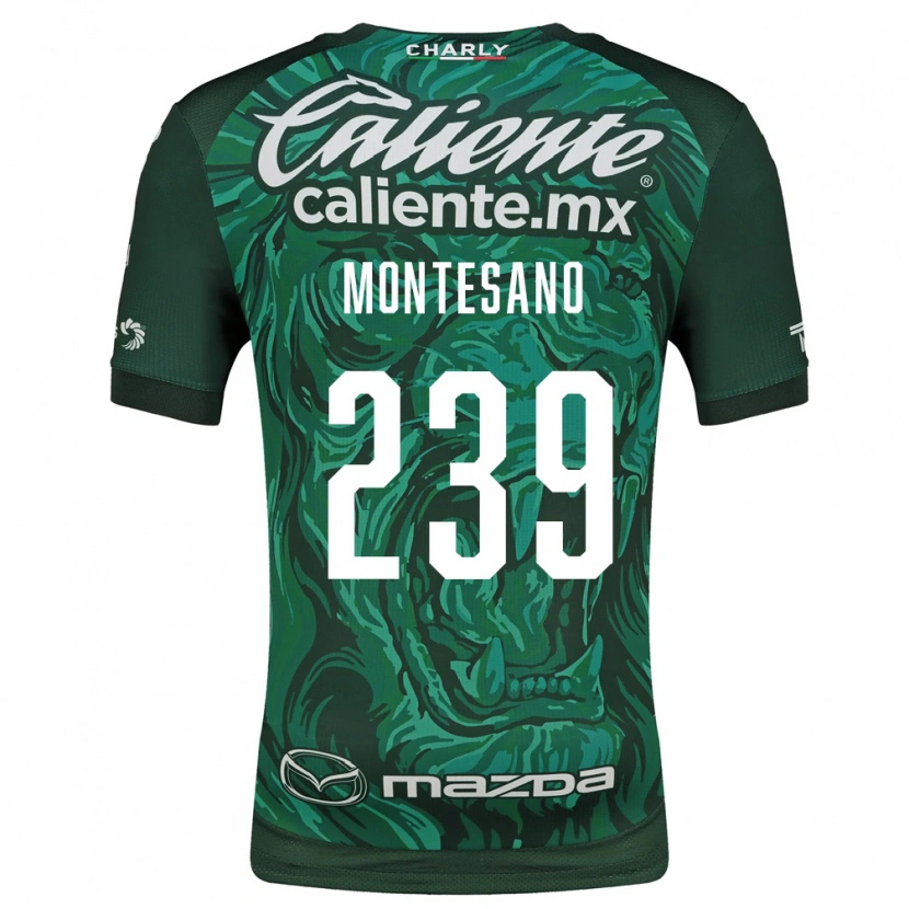 Danxen Dětské Jesús Montesano #239 Zelená Černá Domů Hráčské Dresy 2026/27 Dres