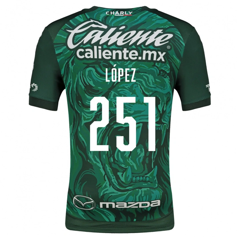 Danxen Dětské Iván López #251 Zelená Černá Domů Hráčské Dresy 2026/27 Dres