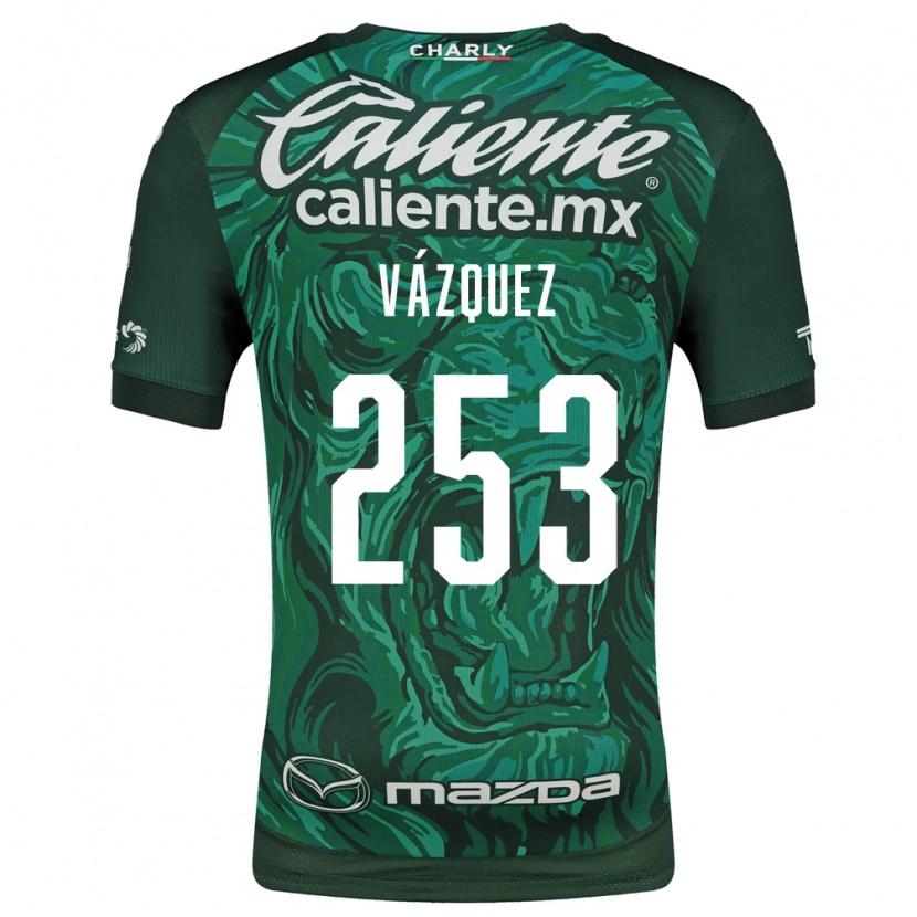 Danxen Dětské Héctor Vázquez #253 Zelená Černá Domů Hráčské Dresy 2026/27 Dres