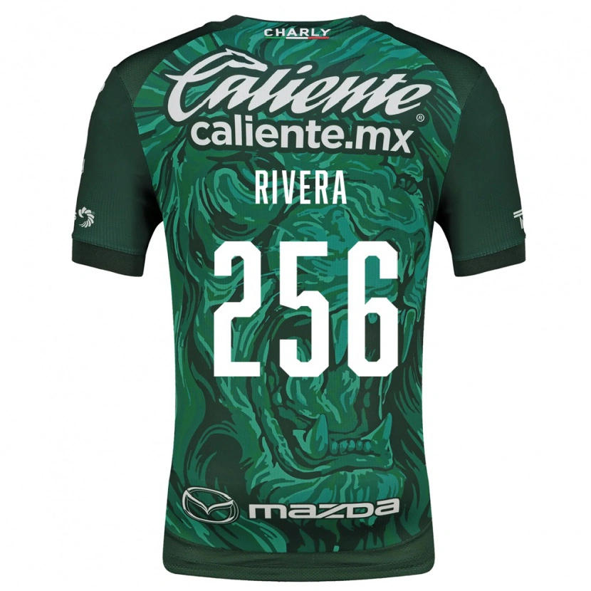 Danxen Dětské Fernando Rivera #256 Zelená Černá Domů Hráčské Dresy 2026/27 Dres