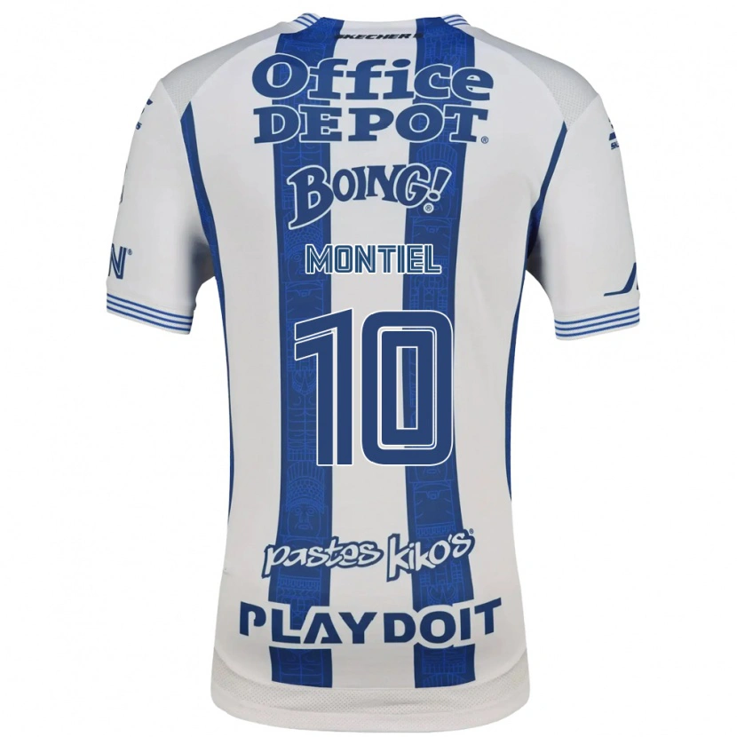 Danxen Dětské Elías Montiel #10 Bílá Tmavě Modrá Domů Hráčské Dresy 2026/27 Dres