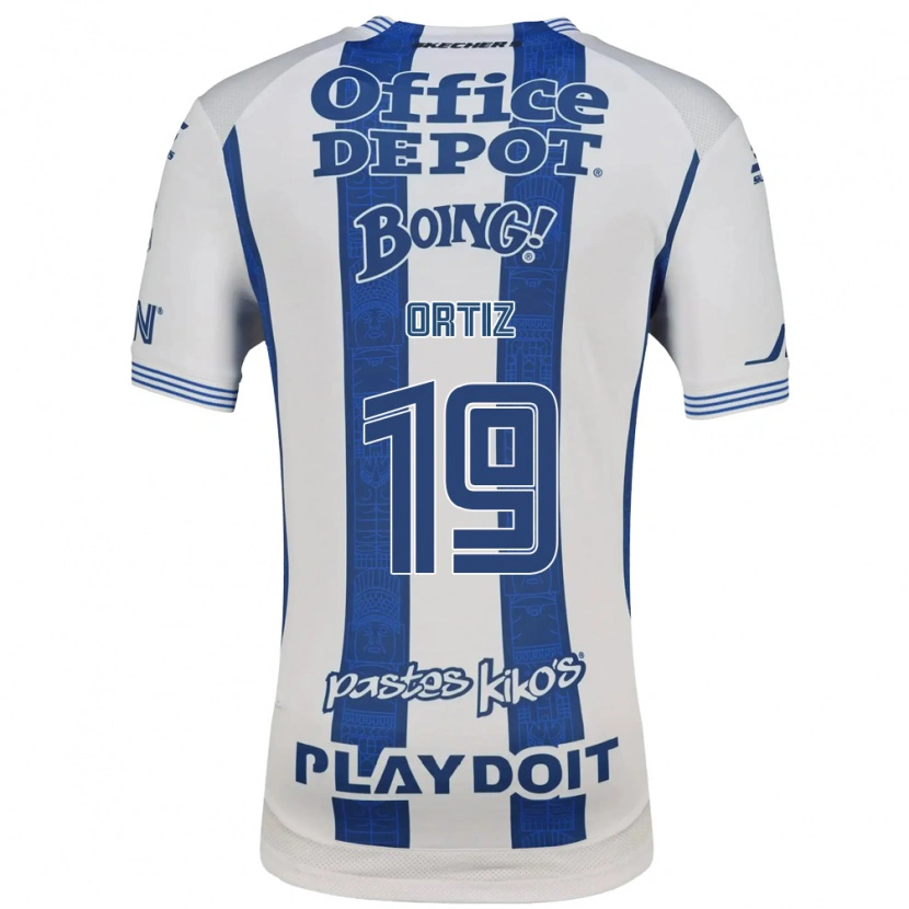 Danxen Dětské Celso Ortiz #19 Bílá Tmavě Modrá Domů Hráčské Dresy 2026/27 Dres