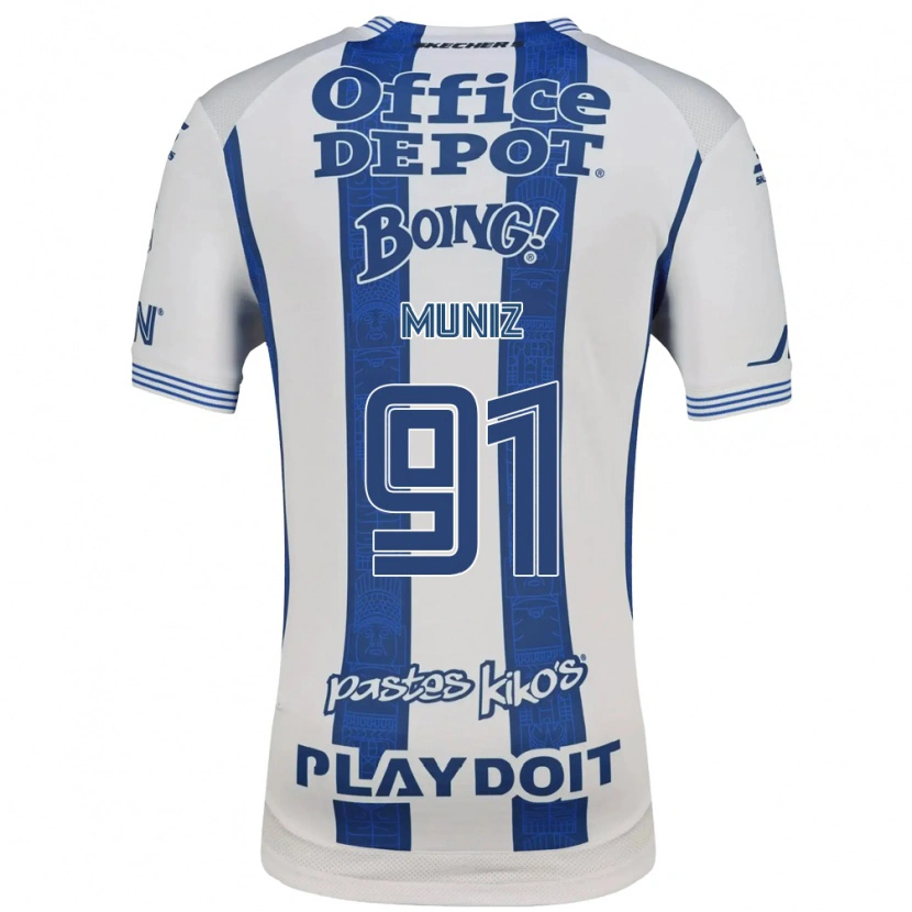 Danxen Dětské Brandon Muñiz #91 Bílá Tmavě Modrá Domů Hráčské Dresy 2026/27 Dres