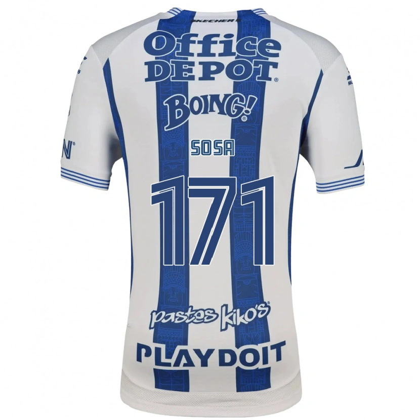 Danxen Dětské Sebastián Sosa #171 Bílá Tmavě Modrá Domů Hráčské Dresy 2026/27 Dres