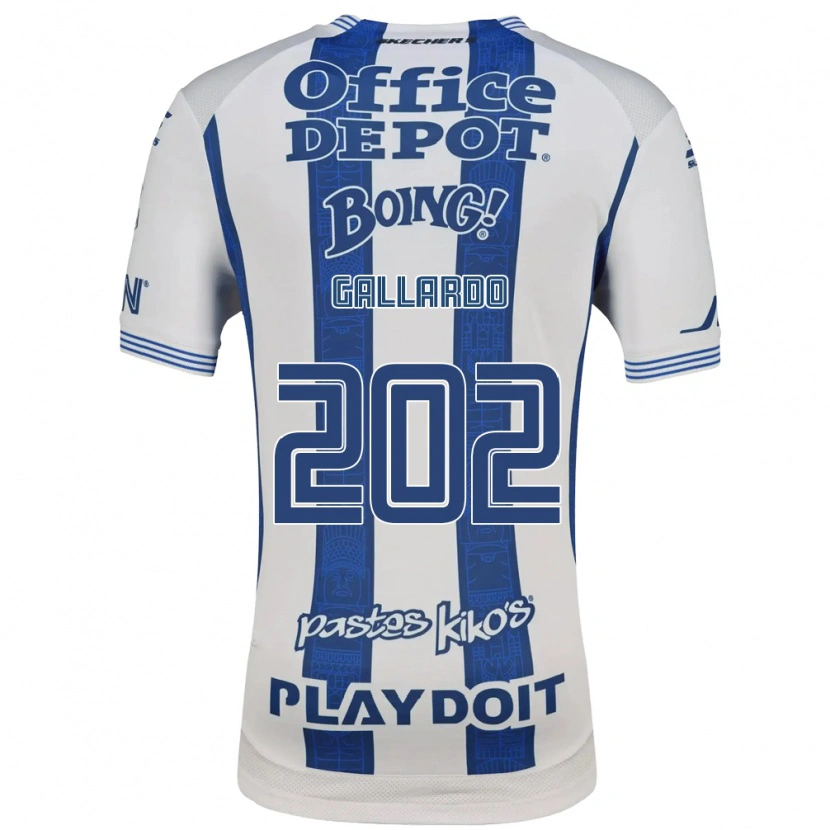 Danxen Dětské Héctor Gallardo #202 Bílá Tmavě Modrá Domů Hráčské Dresy 2026/27 Dres