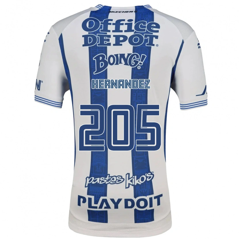 Danxen Dětské Sergio Hernández #205 Bílá Tmavě Modrá Domů Hráčské Dresy 2026/27 Dres
