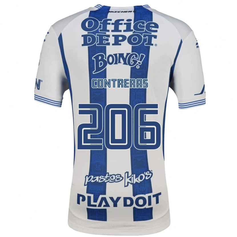Danxen Dětské Thomas Contreras #206 Bílá Tmavě Modrá Domů Hráčské Dresy 2026/27 Dres