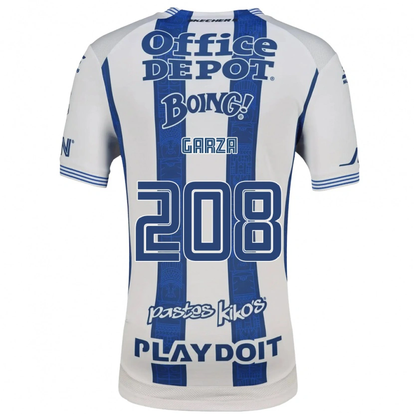 Danxen Dětské Ricardo Garza #208 Bílá Tmavě Modrá Domů Hráčské Dresy 2026/27 Dres