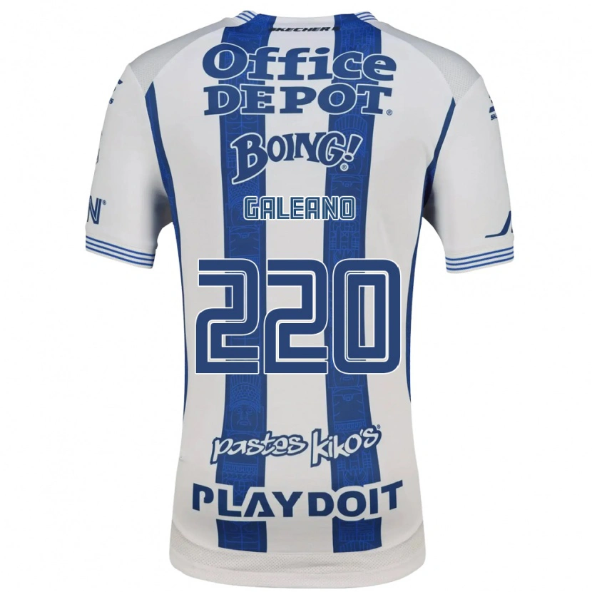 Danxen Dětské Rony Galeano #220 Bílá Tmavě Modrá Domů Hráčské Dresy 2026/27 Dres