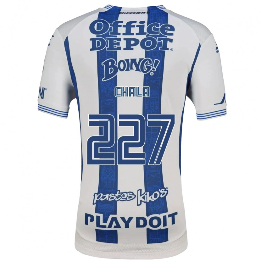 Danxen Dětské Jean Chala #227 Bílá Tmavě Modrá Domů Hráčské Dresy 2026/27 Dres