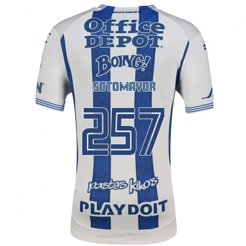 Danxen Dětské Jacob Sotomayor #257 Bílá Tmavě Modrá Domů Hráčské Dresy 2026/27 Dres