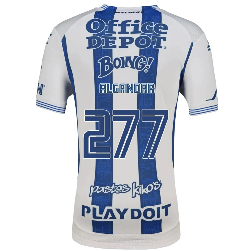 Danxen Dětské Luis Algandar #277 Bílá Tmavě Modrá Domů Hráčské Dresy 2026/27 Dres