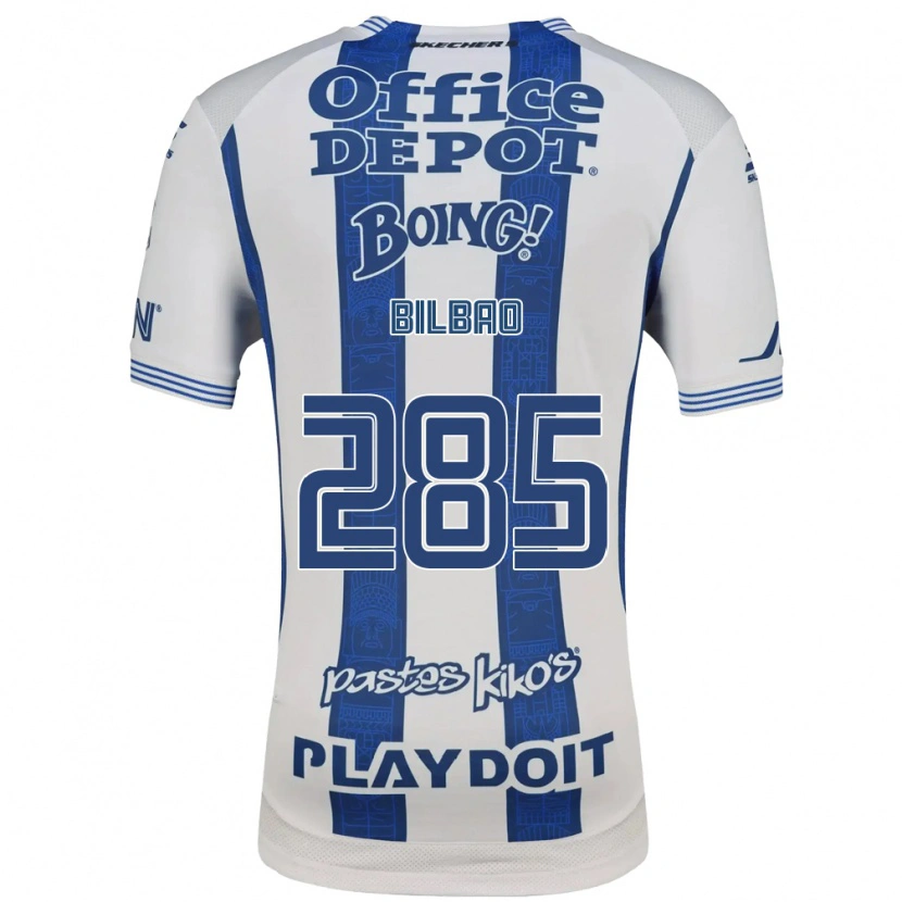 Danxen Dětské Julián Bilbao #285 Bílá Tmavě Modrá Domů Hráčské Dresy 2026/27 Dres