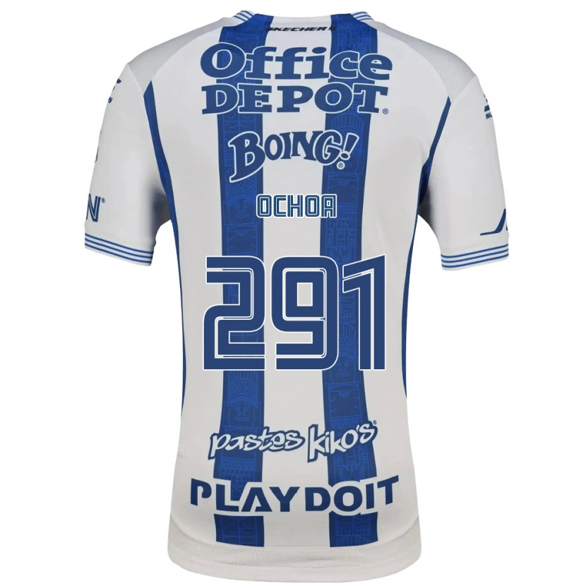 Danxen Dětské Matteo Ochoa #291 Bílá Tmavě Modrá Domů Hráčské Dresy 2026/27 Dres