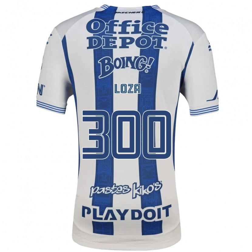 Danxen Dětské Santino Loza #300 Bílá Tmavě Modrá Domů Hráčské Dresy 2026/27 Dres