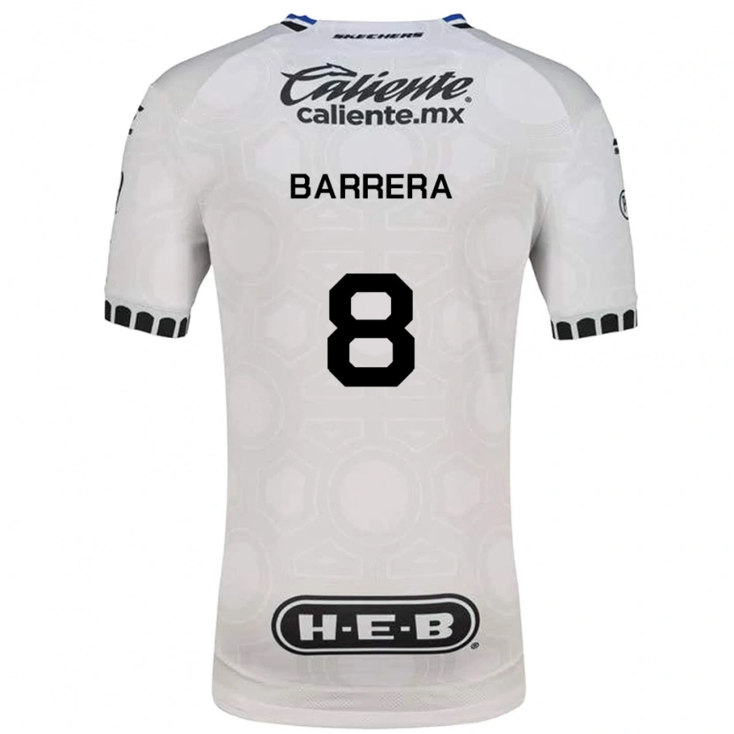 Danxen Dětské Pablo Barrera #8 Bílá Černá Modrá Domů Hráčské Dresy 2026/27 Dres