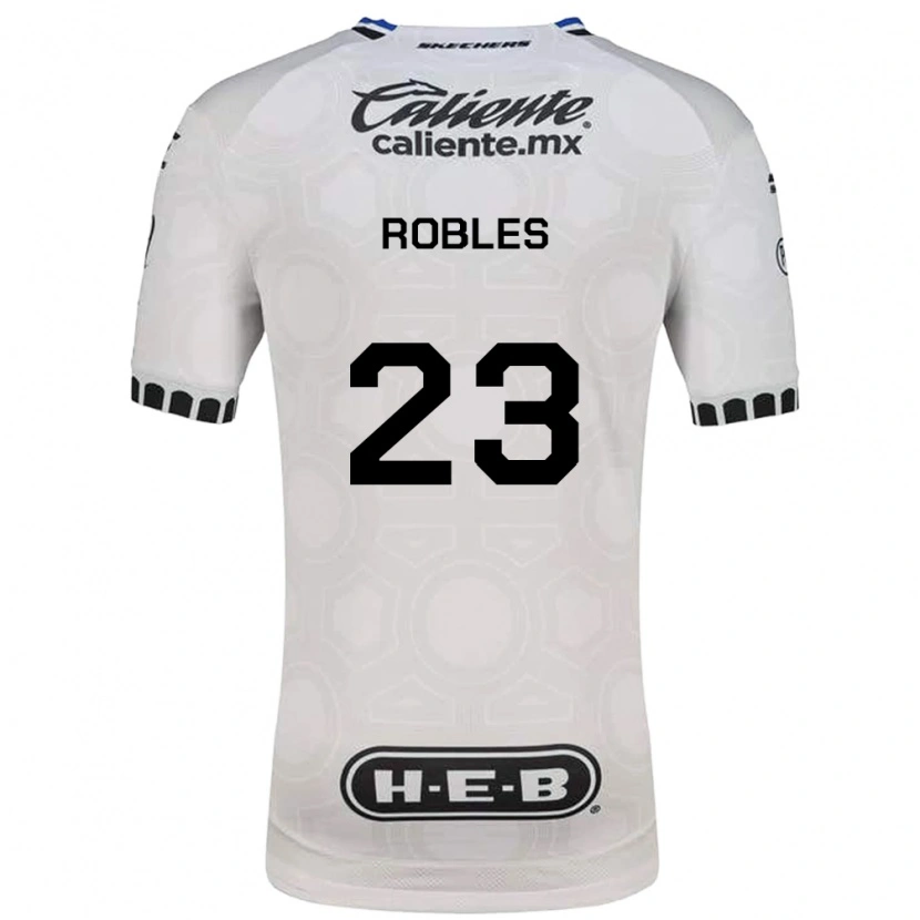 Danxen Dětské Juan Robles #23 Bílá Černá Modrá Domů Hráčské Dresy 2026/27 Dres