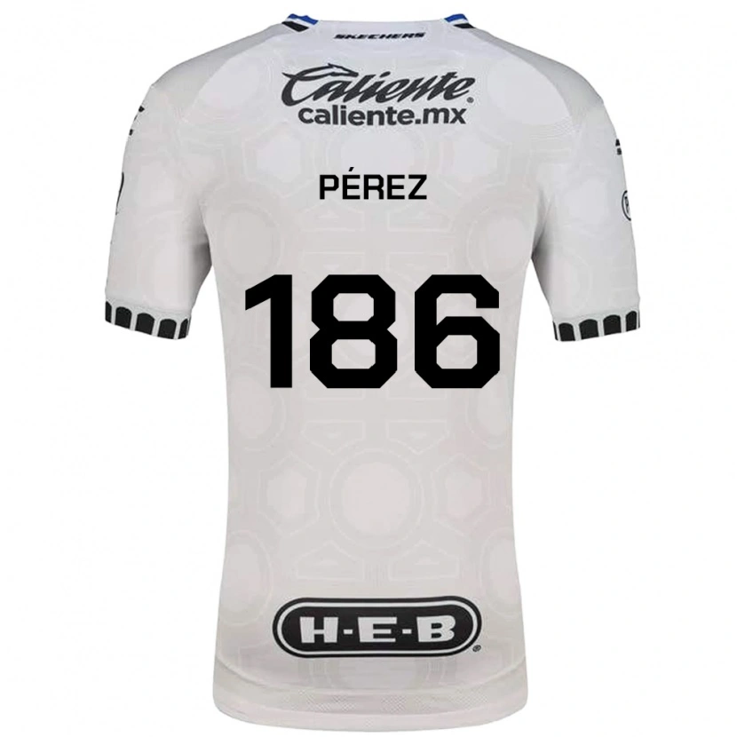 Danxen Dětské José Pérez #186 Bílá Černá Modrá Domů Hráčské Dresy 2026/27 Dres
