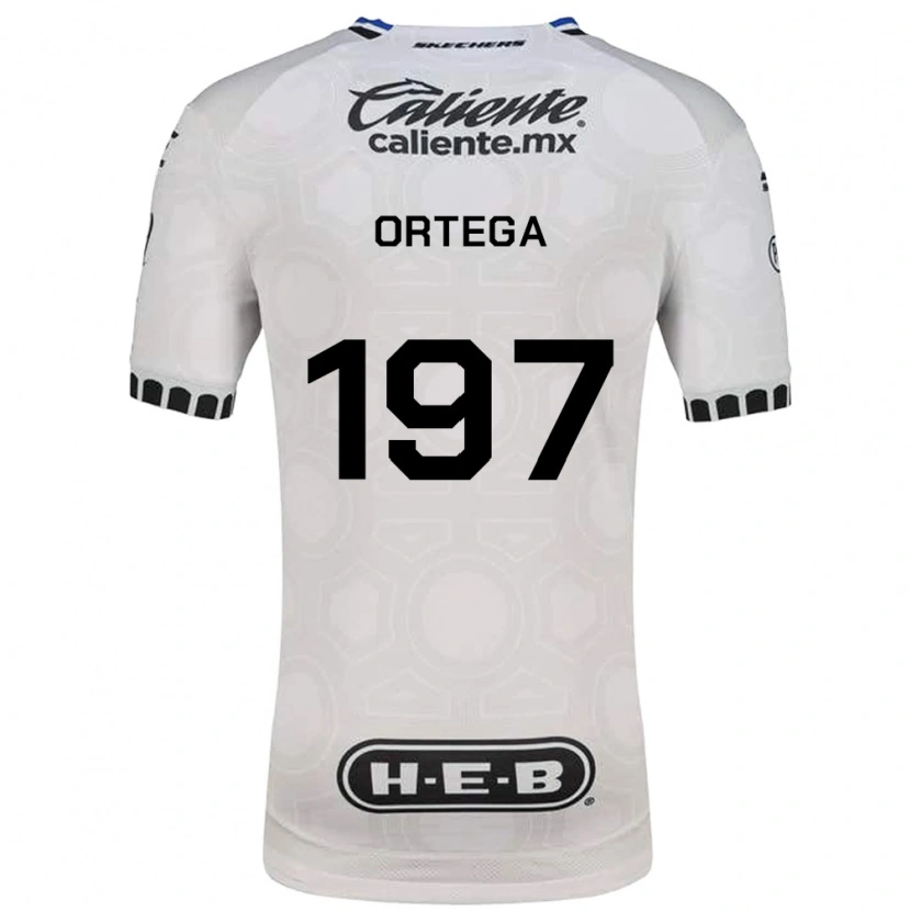 Danxen Dětské Javier Ortega #197 Bílá Černá Modrá Domů Hráčské Dresy 2026/27 Dres