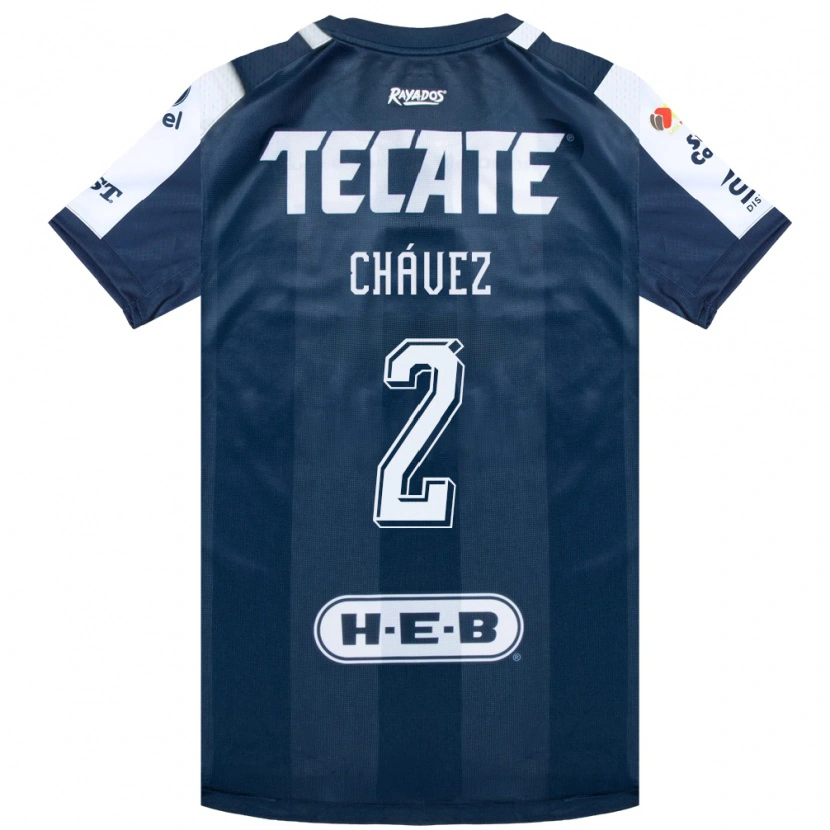 Danxen Dětské Ricardo Chávez #2 Inkoustově Modrá Bílá Červená Domů Hráčské Dresy 2026/27 Dres