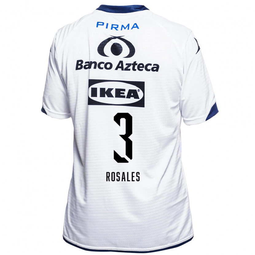 Danxen Dětské Fátima Rosales #3 Bílá Černá Modrá Domů Hráčské Dresy 2026/27 Dres