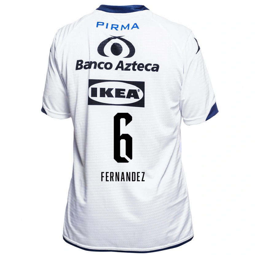 Danxen Dětské Liliana Fernández #6 Bílá Černá Modrá Domů Hráčské Dresy 2026/27 Dres