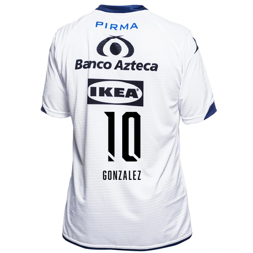 Danxen Dětské Jair Gonzalez #10 Bílá Černá Modrá Domů Hráčské Dresy 2026/27 Dres