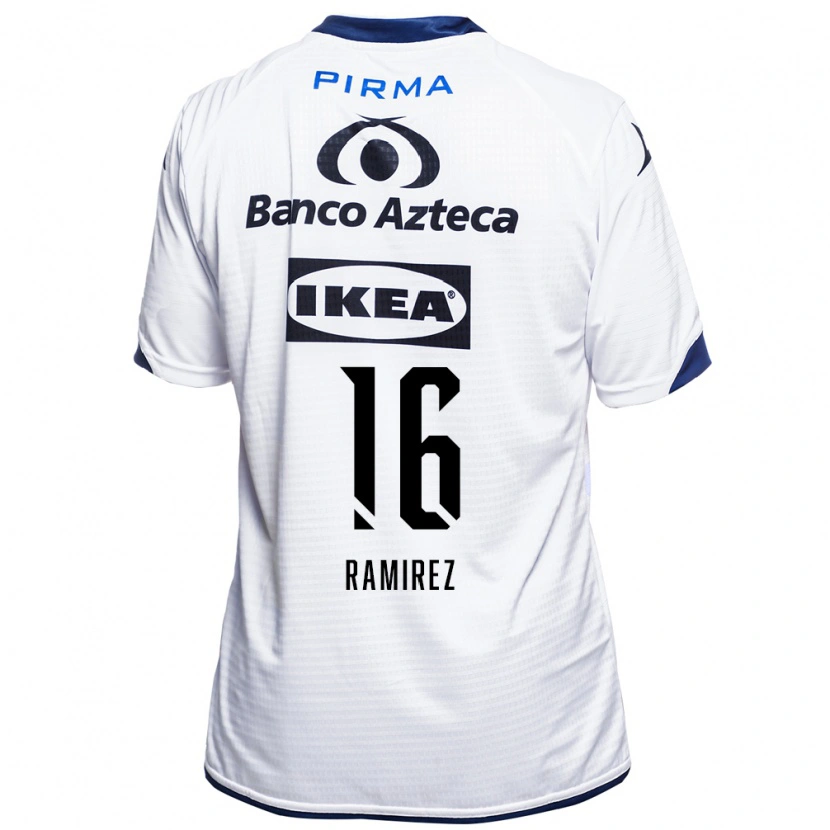 Danxen Dětské Alonso Ramírez #16 Bílá Černá Modrá Domů Hráčské Dresy 2026/27 Dres