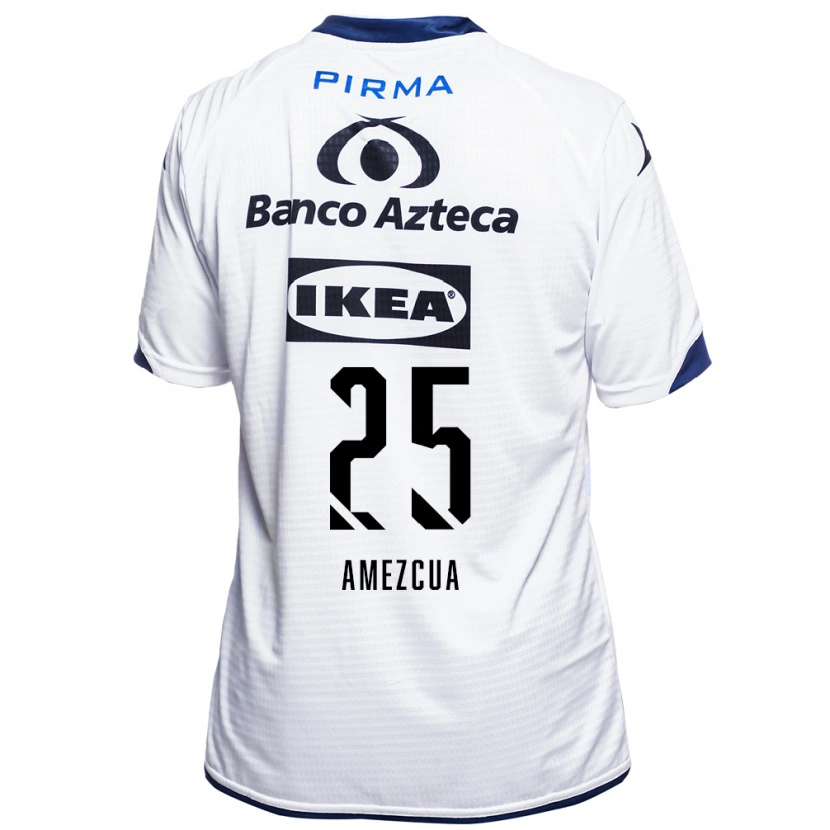 Danxen Dětské Mariana Amezcua #25 Bílá Černá Modrá Domů Hráčské Dresy 2026/27 Dres