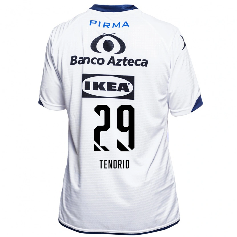 Danxen Dětské Jessica Tenorio #29 Bílá Černá Modrá Domů Hráčské Dresy 2026/27 Dres