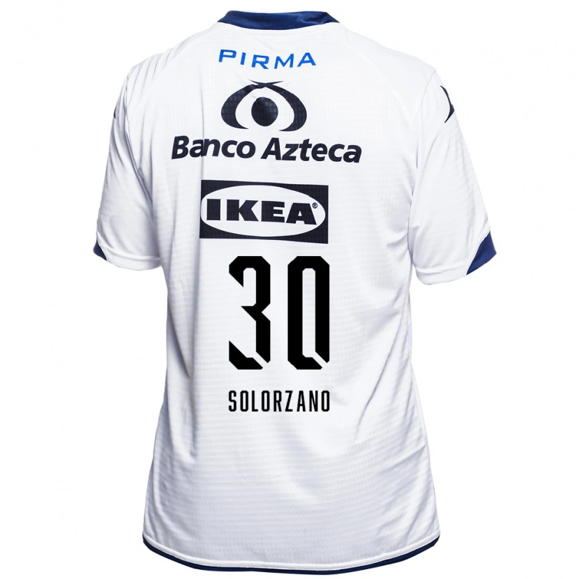 Danxen Dětské Aisha Solórzano #30 Bílá Černá Modrá Domů Hráčské Dresy 2026/27 Dres