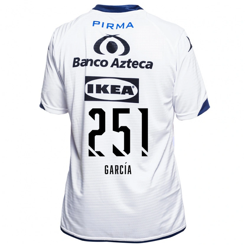 Danxen Dětské John García #251 Bílá Černá Modrá Domů Hráčské Dresy 2026/27 Dres