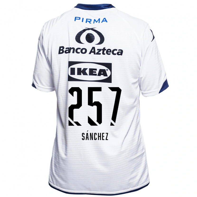 Danxen Dětské Xavi Sánchez #257 Bílá Černá Modrá Domů Hráčské Dresy 2026/27 Dres